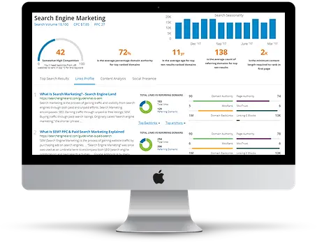 Keyword analysis screenshot